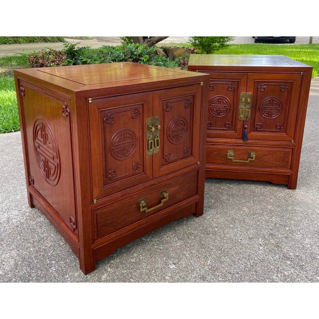 Vintage Zee Asian Ming Style End Tables or a Pair