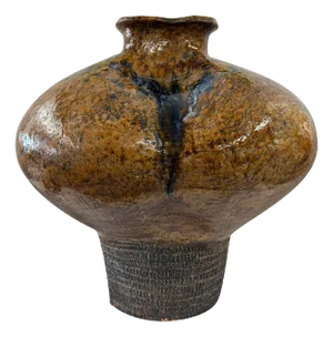 Massive Glazed Pottery Vessel