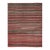 Vintage Shahsavan Persian Kilim in Red and Brown Geometric Stripes - Rug & Kilim For Sale