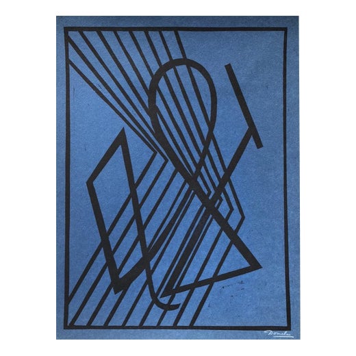 Cesar Domela, Untitled, 1966, Woodcut, Paper For Sale