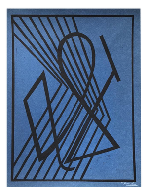 Cesar Domela, Untitled, 1966, Woodcut, Paper