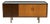 Vintage Two-Tone Wood Sideboard with Black Glass Top, 1960s For Sale