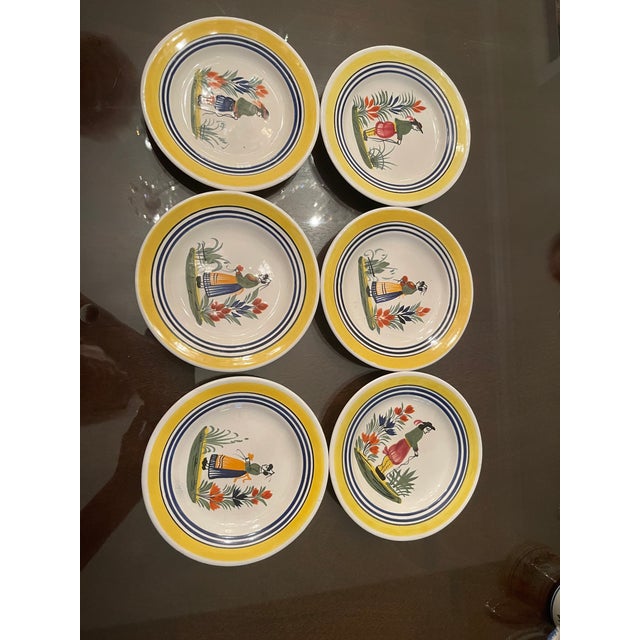 Mid-Century Modern 1950s Mid-Century Modern Henriot Quimper Breton Folk Dinnerware Collection - 33 Piece Set For Sale - Image 3 of 13