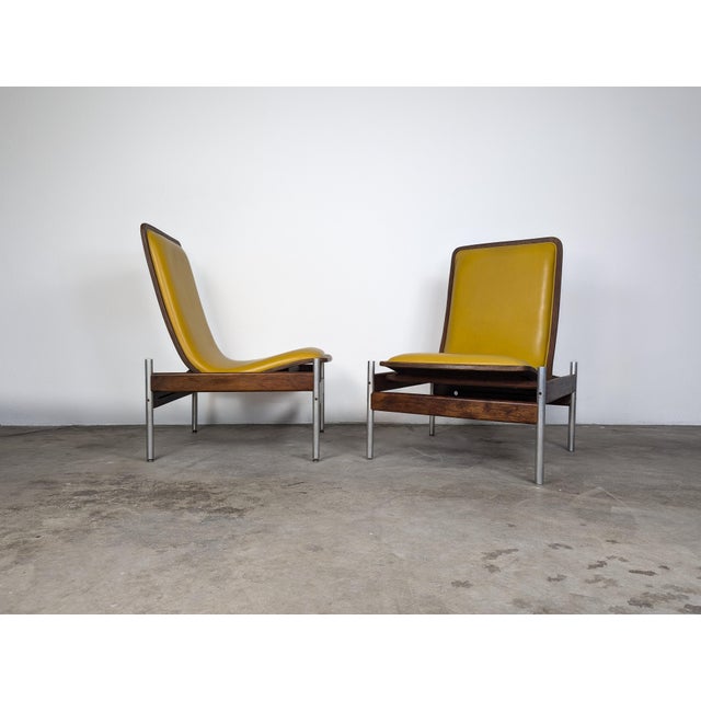 Dokka Mobler 1960s Mid Century Lounge Chairs by Sven Ivar Dysthe for Dokka Møbler - a Pair For Sale - Image 4 of 11