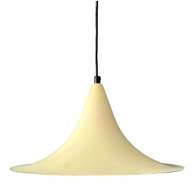 Vintage Space Age Metal Witch Hat Pendant Lamp For Sale