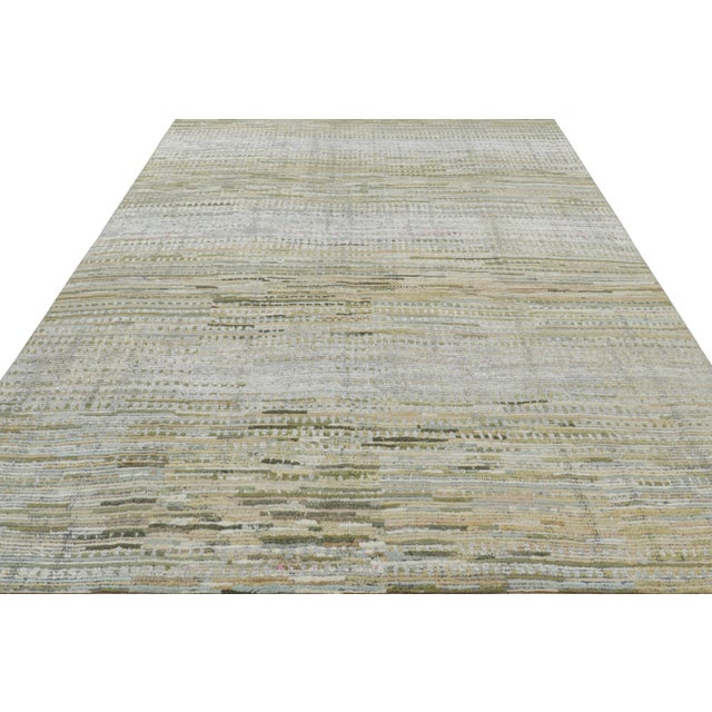 2010s Rug & Kilim’s Contemporary Rug With Polychromatic Stripes and Geometric Patterns For Sale - Image 5 of 8