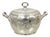 Antique Art Nouveau Silver Plated Lidded Soup Tureen Engraved "Louise" For Sale