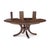 Modern Round Oak Coastal Extension Dining Table For Sale - Image 3 of 8
