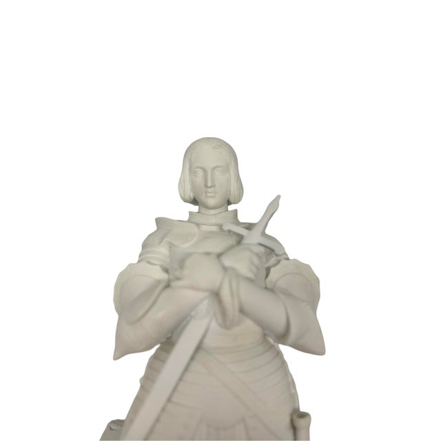 White Sevres, Bisque 'Joan of Arc' Model After Princess Marie d'Orleans Circa 1847 For Sale - Image 8 of 10