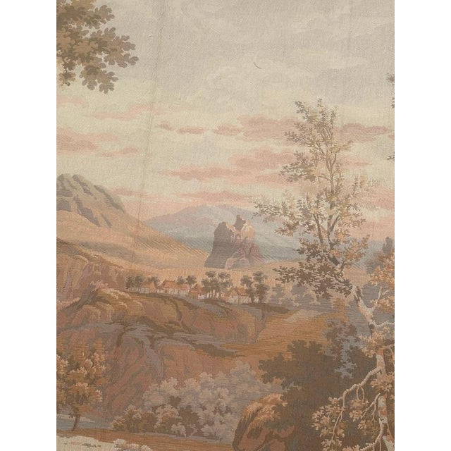 1970s Vintage French Aubusson Style Jacquard Tapestry by Jules Pansu, 1970s For Sale - Image 5 of 18