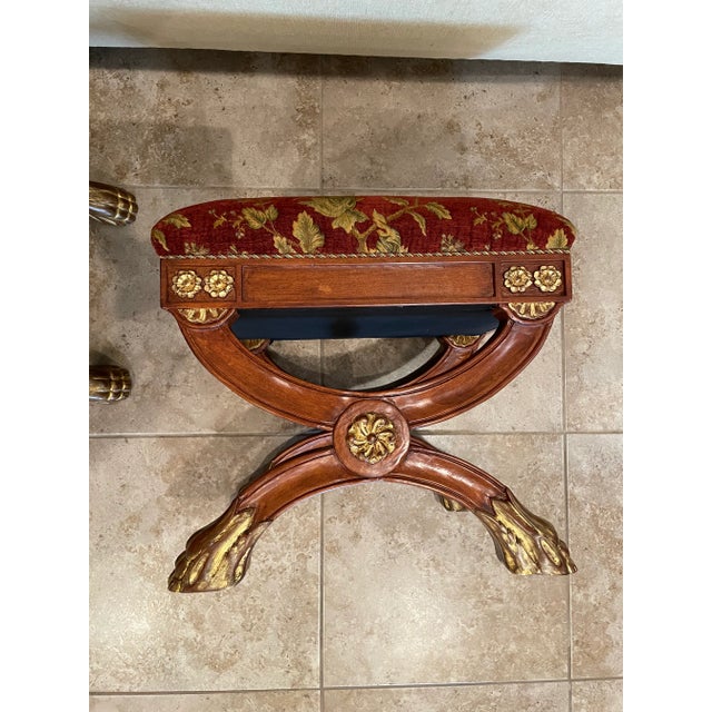 This pair of benches were described as Empire by D’ecor de Paris where I bought them in 2007 for my Spanish colonial home...