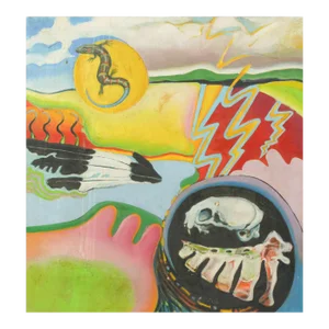 Original Jeffrey Schuerholz Modern Expressionist Oil Painting - Mexico 1973