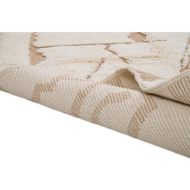 Hand-Knotted Wool Rug by Azele Studio For Sale - Image 4 of 9
