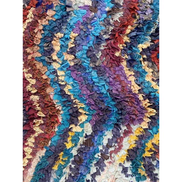 Moroccan Boucherouite Rug For Sale - Image 6 of 16
