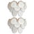 Modernist 9-Disc Hand Blown Murano White and Translucent Glass Sconces - a Pair For Sale In New York - Image 6 of 6