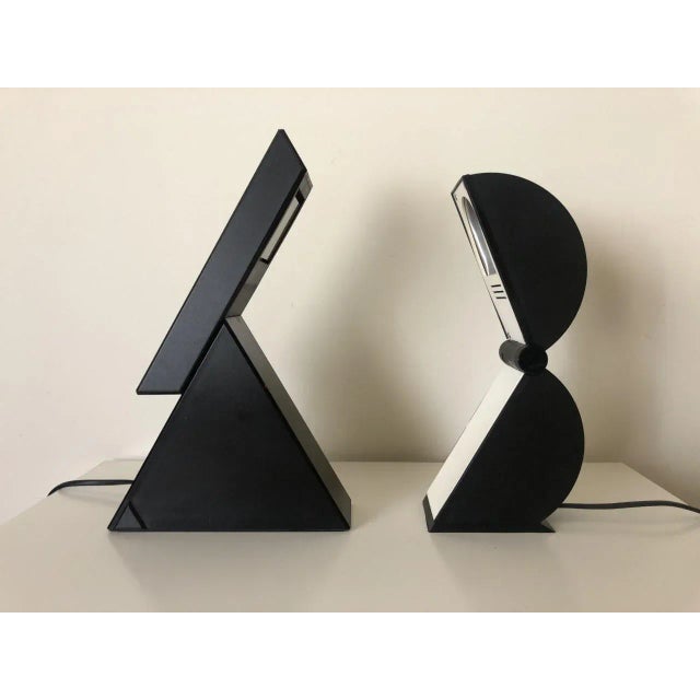 Delta and Disco Table Lamps by Mario Bertorelle for JM RDM, 1980s, Set of 2 For Sale - Image 12 of 18