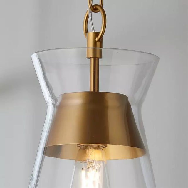 Laboratory Lux Glass Contemporary Post Modern Ceiling Pendant Light For Sale - Image 9 of 12