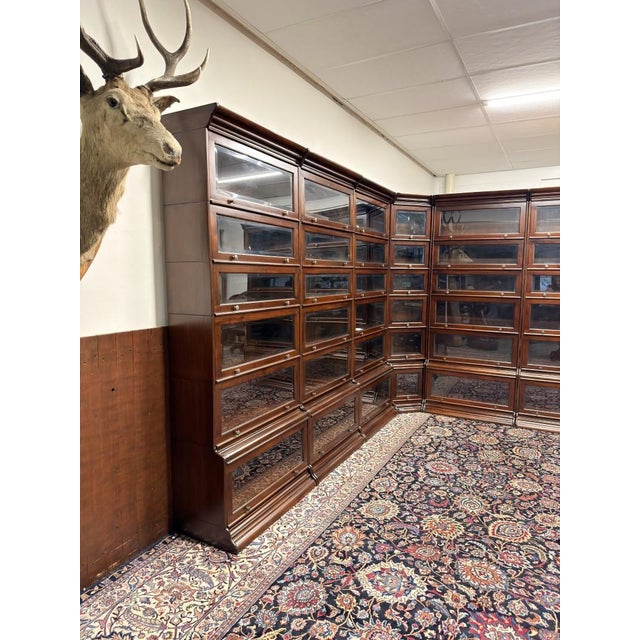 Vintage English Corner Bookcase For Sale - Image 4 of 18