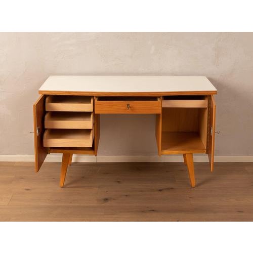 Mid-Century Wooden Desk, 1950s For Sale - Image 4 of 9