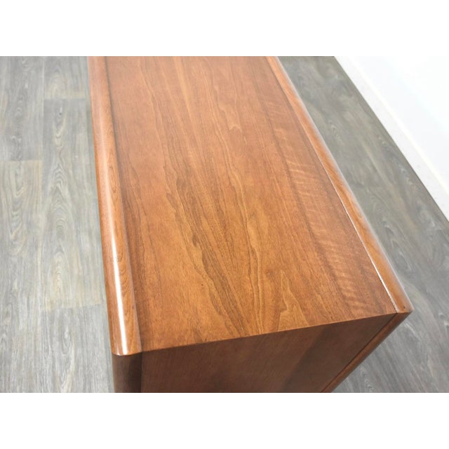 1960s 1960s Refinished Barney Flagg Drexel Parallel Walnut Dresser For Sale - Image 5 of 10