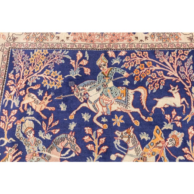 Semi-Antique Hand-Knotted Persian Tabriz Rug 4'4" X 6'6" For Sale - Image 9 of 14