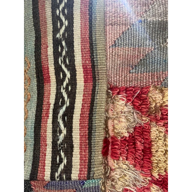 15th Century & Earlier Southwestern Kilim Patchwork Pillow For Sale - Image 5 of 5