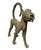 Pair of Vintage Benin-Style Cast Bronze Leopard Statues For Sale - Image 4 of 12