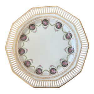 1930s Art Deco Schuman Plate With Reticulated Edge