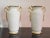 White Painted Ceramic Vases, Set of 2 For Sale - Image 8 of 12