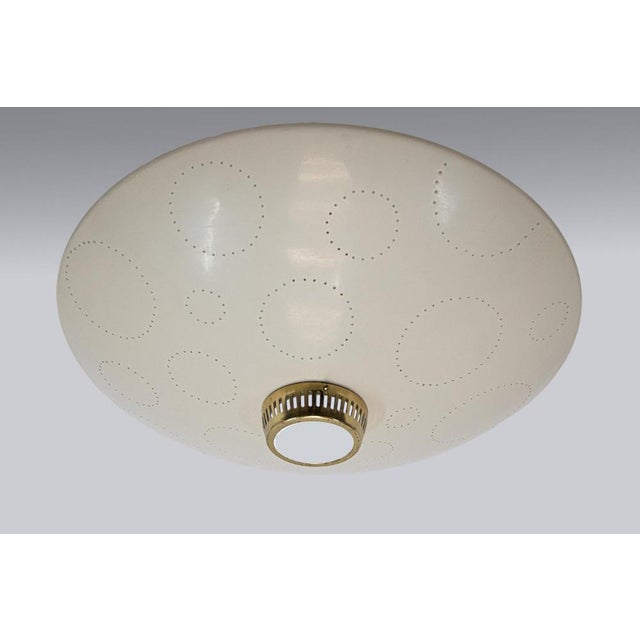 Swiss Flush Mount in Glass and Brass from Belmag, 1950s For Sale - Image 9 of 15