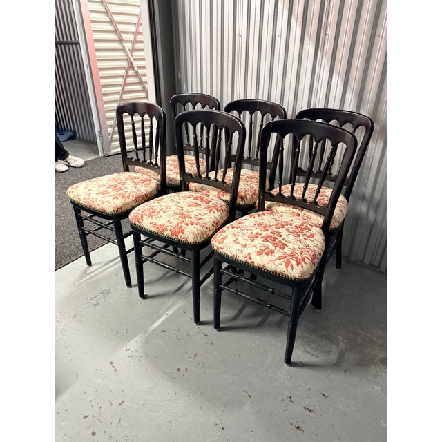 Set of 6 Gucci Herbarium Dining Chairs For Sale - Image 9 of 11