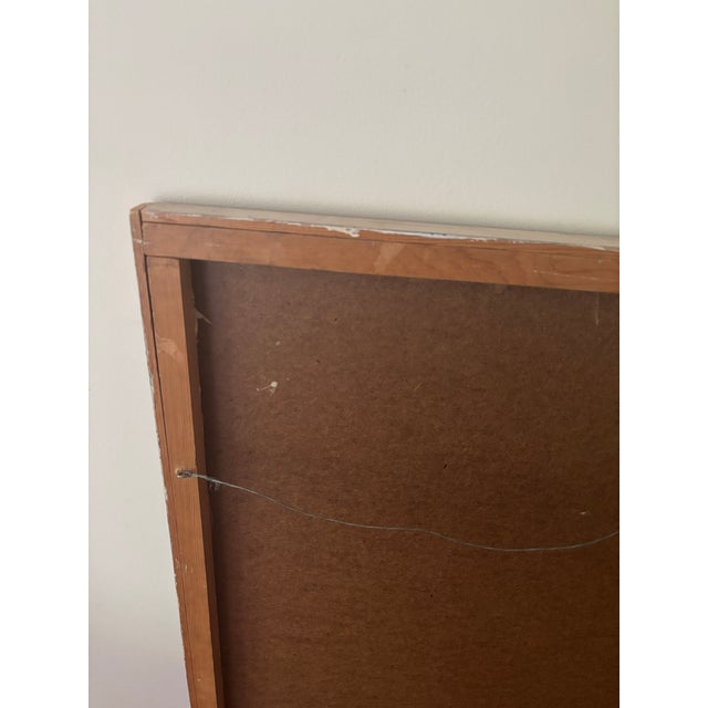 1960s Large 1960s Mid Century Abstract Painting Cosmos For Sale - Image 5 of 5