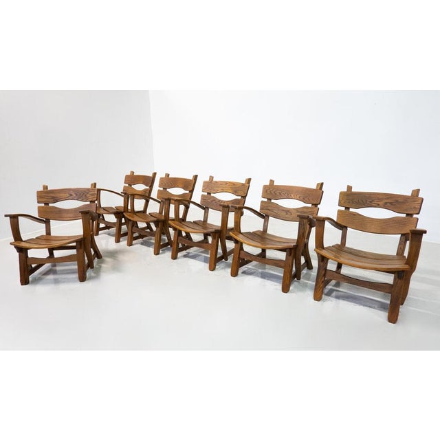 Mid-Century Modern Brutalist Armchair, Dittmann & Co, 1970s.