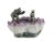 Late 20th Century Mama Bear and 2 Cubs Figurines on Natural Amethyst Quartz Geode Stone For Sale - Image 4 of 5