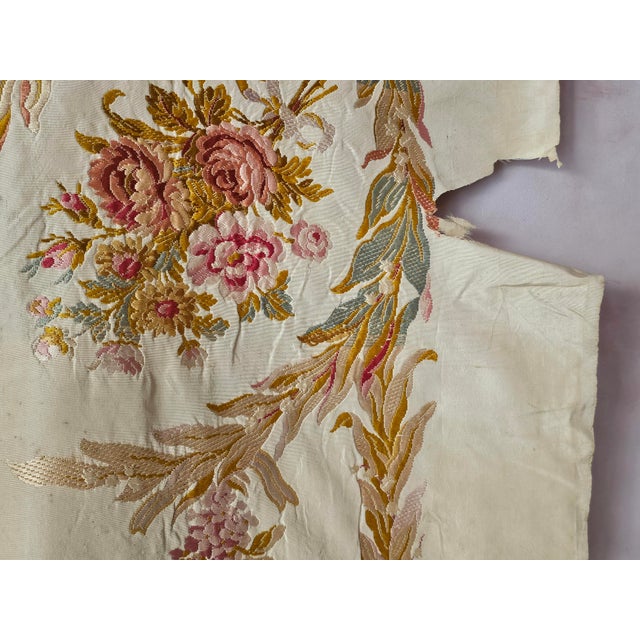 French Silk Brocade Panel, 1800s For Sale - Image 9 of 14