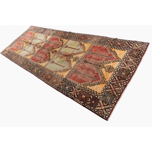 Vintage Turkish Oushak Rug 4'9 X 12' 8 For Sale - Image 9 of 14