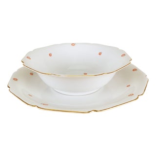 Ceramic Plate and Terrine from Heinrich & Co. Selb Bavaria, Set of 2 For Sale