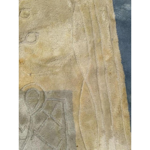 1970s French Modern Serge Lesage Hand Tufted Rug, 1970s For Sale - Image 5 of 15
