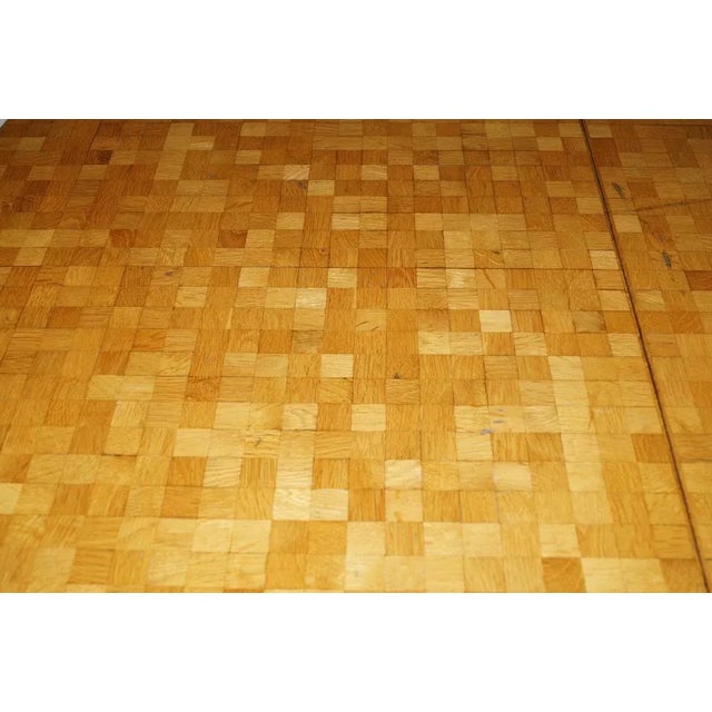 Beige Wood Mosaic Table by Dieter Wäckerlin for Idealheim, 1960s For Sale - Image 8 of 9