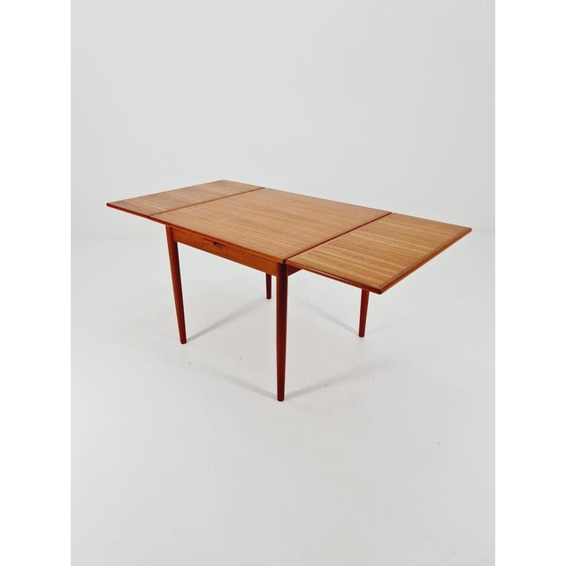 Danish Rectangular Teak Table with Two Extension Leaves, 1960s For Sale - Image 3 of 11