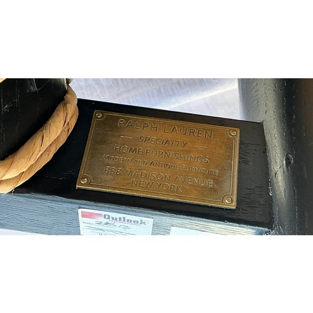 Wood Vintage Ralph Lauren Left Bank Safari Chair For Sale - Image 7 of 12