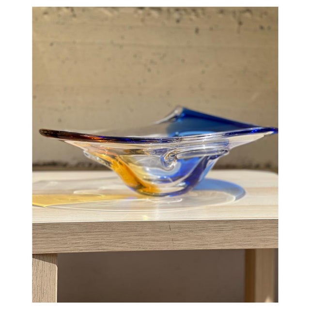 Large Murano Glass Plate For Sale - Image 4 of 10