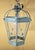 Vintage Style Solid Brass Verdigris Hanging Lantern - Restored & Rewired For Sale - Image 14 of 14