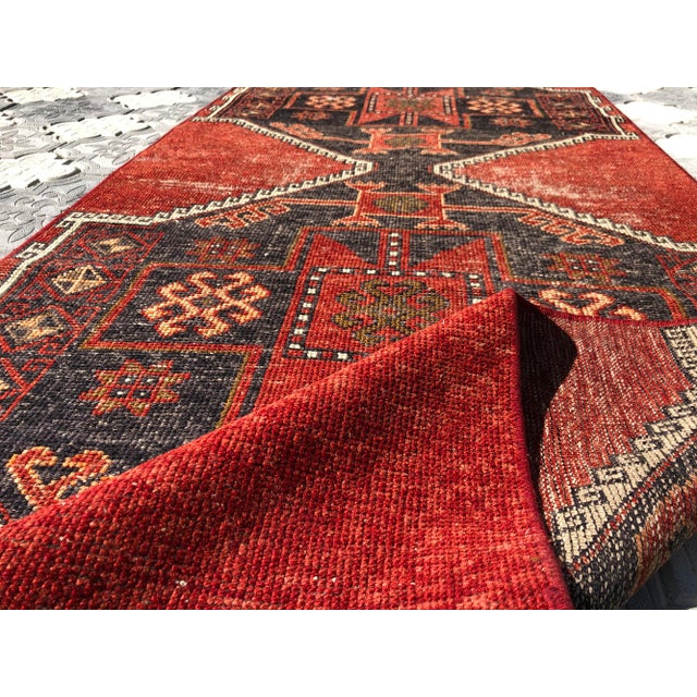 Textile 1960s Oushak Runner - 3′1″ × 11′9″ For Sale - Image 7 of 9