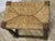 Woven Rush Seated Oak Joint Stool For Sale - Image 3 of 9