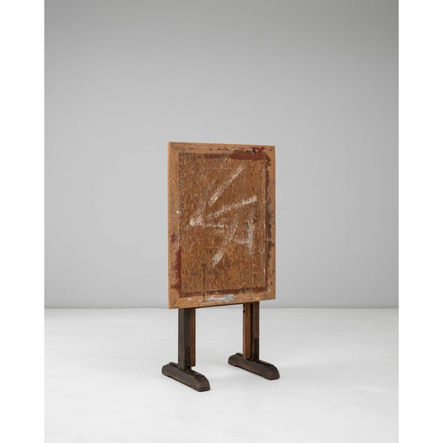 Wood 20th Century French Wooden Artist's Easel with Adjustable Tilt For Sale - Image 7 of 18