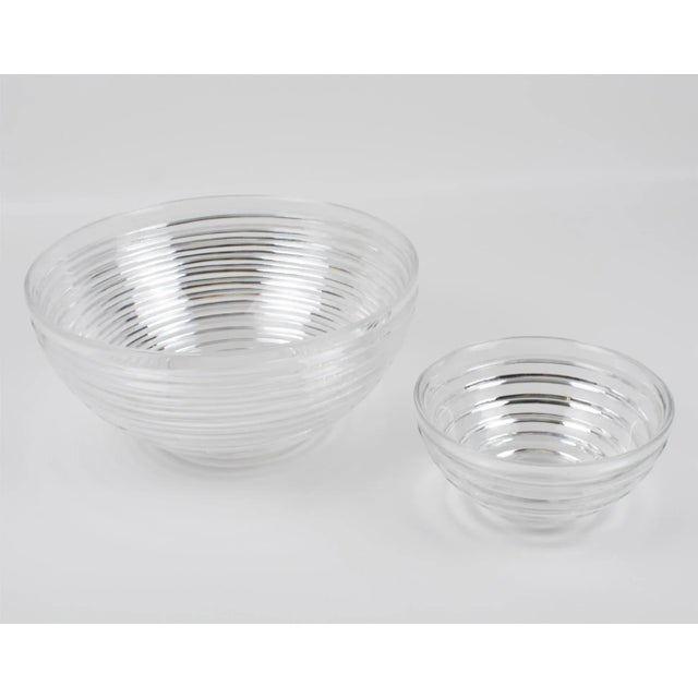 Riedel Mesa Italy Silver Plate and Crystal Caviar Bowl Dish Server For Sale - Image 11 of 13