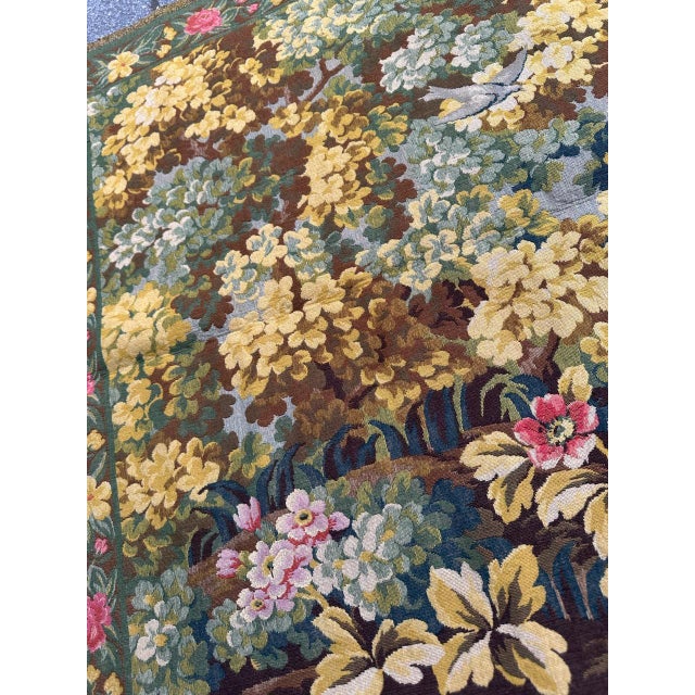French Aubusson Style Jacquard Tapestry, 1950s For Sale - Image 9 of 18