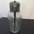 Antique Italian Glass & Silverplate Wine/Water Carafe with Ice Insert For Sale - Image 4 of 7