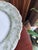 French Provincial Late 19th Century Elite Works Limoges France Porcelain Salad Plates (9) Green Floral Garland Scalloped Edge For Sale - Image 3 of 9
